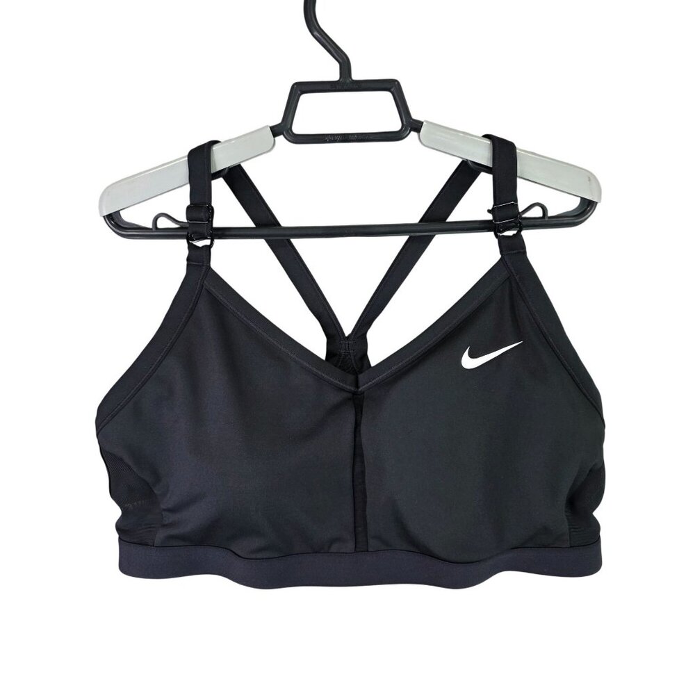 Womens Nike Black Sports Bra Adjustable Straps & Racerback Design Size 1X